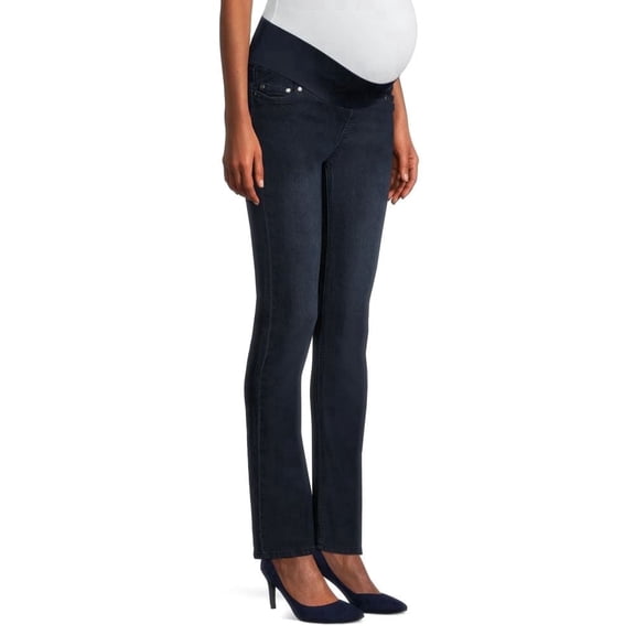 Times Two Super Soft Underbelly Five Pocket Straight Leg Maternity Jean
