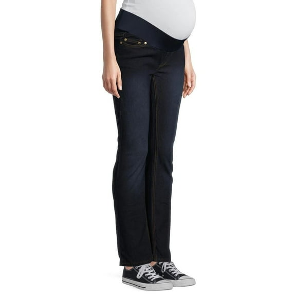 Times Two Super Soft Underbelly Five Pocket Straight Leg Maternity Jean