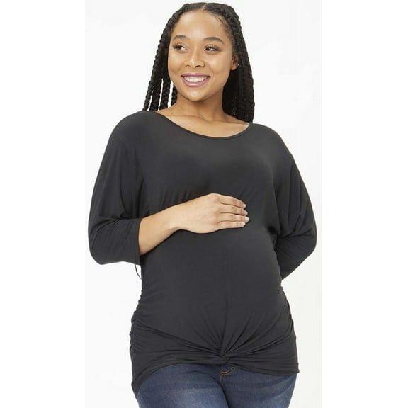 Times Two Twist Bottom Jersey Dolman Top