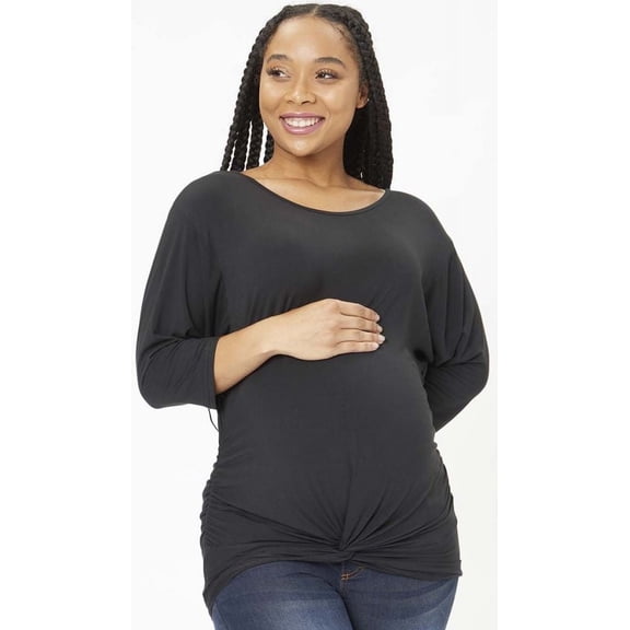 Times Two Twist Bottom Jersey Dolman Top