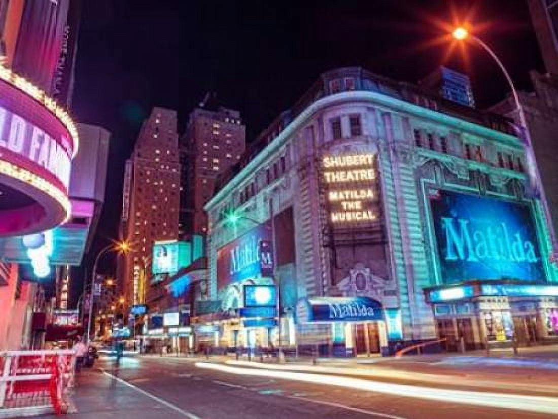 Times square and Broadway at night - New York City Canvas Art - Assaf Frank (18 x 24)