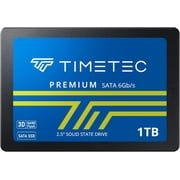 Timetec 1TB SSD 3D NAND SATA III 6Gb/s 2.5 Inch 7mm 0.28" Read Speed Up to 550 MB/s SLC Cache Performance Boost Internal Solid State Drive for PC Computer Desktop and Laptop 1TB