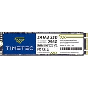 Timetec 256GB SSD 3D NAND SATA III 6Gb/s M.2 2280 NGFF 128TBW Read Speed Up to 550MB/s SLC Cache Performance Boost Internal Solid State Drive for PC Computer Laptop and Desktop 256GB