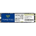 thumbnail image 1 of Timetec 512GB SSD 3D NAND TLC SATA III 6Gb/s M.2 2280 NGFF 256TBW Read Speed Up to 530MB/s SLC Cache Performance Boost Internal Solid State Drive (512GB), 1 of 9