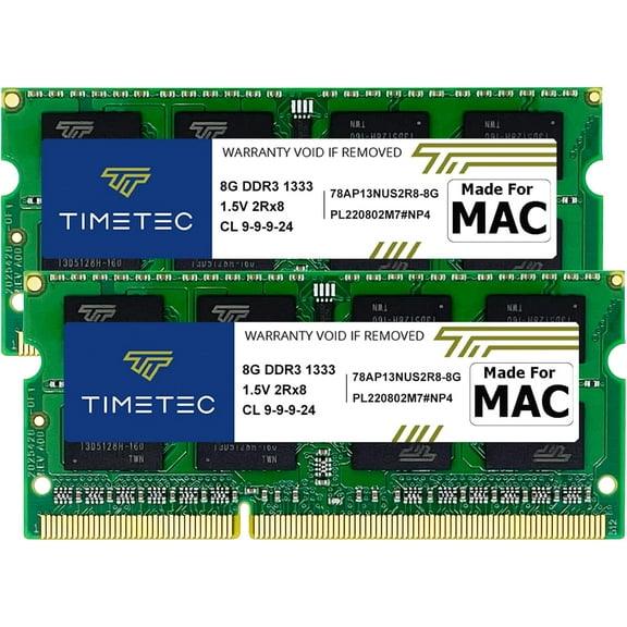 Timetec Hynix IC 16GB KIT(2x8GB) Compatible for Apple DDR3 1333MHz PC3-10600 for Early/Late 2011 13/15/17 inch MacBook Pro, Mid 2010 Mid/Late 2011 21.5/27 inch iMac, Mid 2011 Mac Mini(16GB KIT(2x8GB))