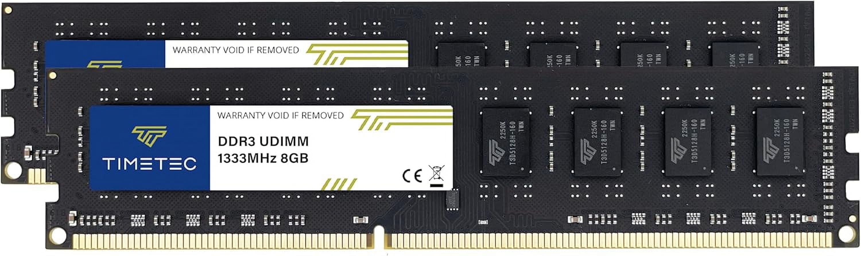 Timetec 16GB Kit (2x8GB) DDR3 DDR3L 1333MHz PC3-10600 Non-ECC