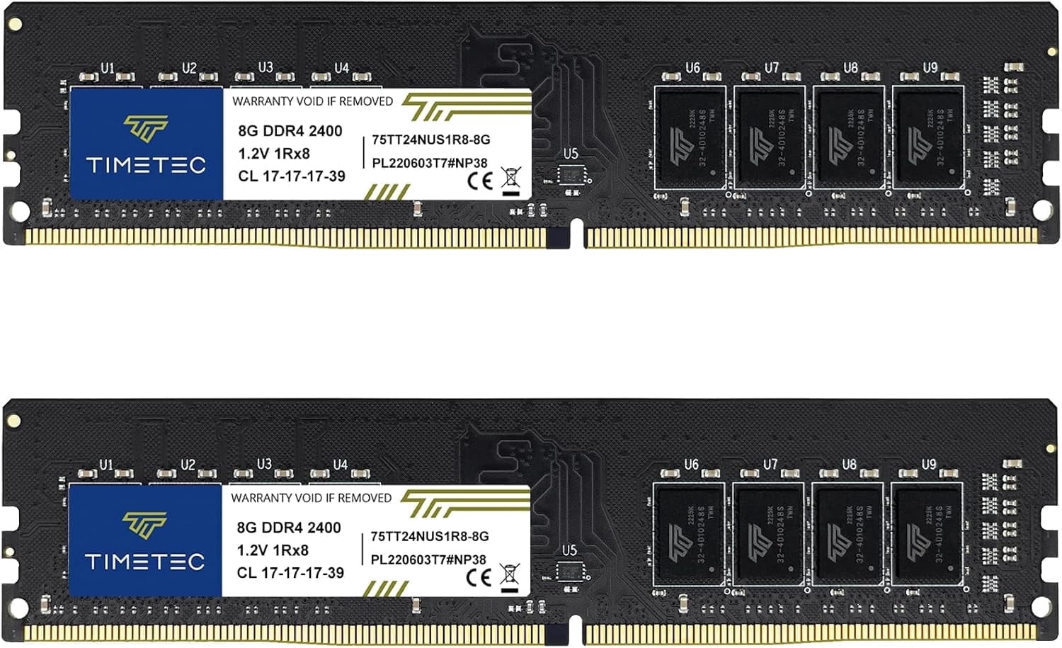 16GB DDR4 2400MHz Memory Modules