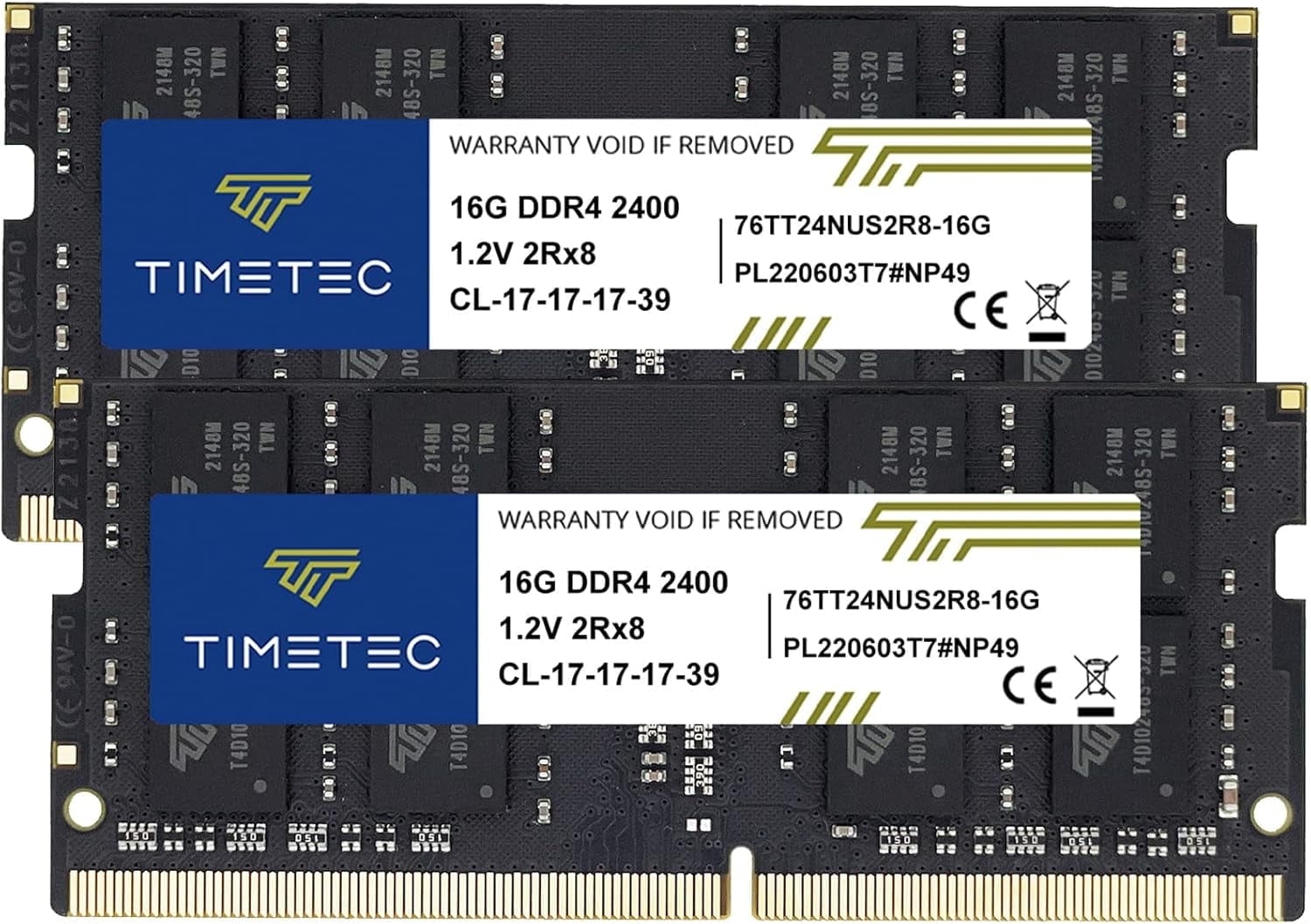 Timetec Hynix IC 32GB (2x16GB) DDR4 2400MHz PC4-19200 CL17