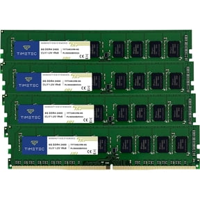 Timetec Hynix IC 32GB KIT (4x8GB) DDR4 2400MHz PC4-19200 Unbuffered ECC 1.2V CL17 1Rx8 Single Rank 288 Pin UDIMM Server Memory RAM Module Upgrade (32GB KIT (4x8GB))RAM Module Upgrade (32GB KIT(4x8GB))