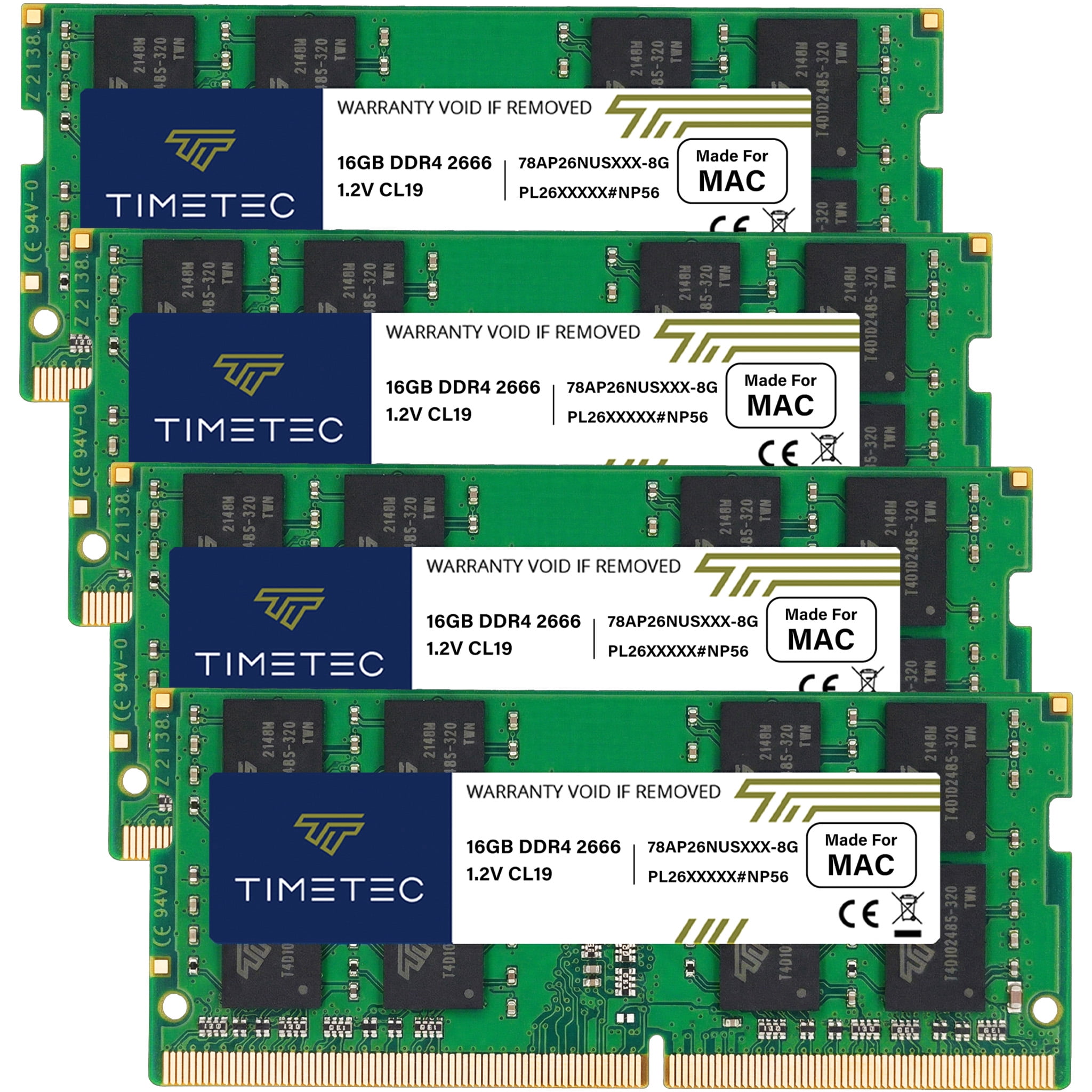 Timetec Hynix IC 64GB KIT(4x16GB) Compatible for Apple 2019 iMac 27-inch w/Retina 5K Display DDR4 2666MHz PC4-21300 2Rx8 CL19 1.2V SODIMM Memory RAM Upgrade (64GB KIT(4x16GB))