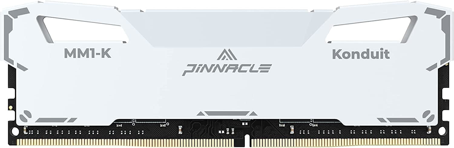 Timetec Pinnacle Konduit 16GB DDR4 3200MHz PC4-25600 CL16-20-20-40 XMP2.0 Overclocking 1.35V Dual Rank Compatible for AMD and Intel Desktop Gaming PC Memory Module - White