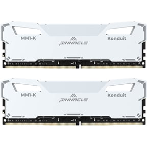Timetec Pinnacle Konduit 16GB KIT(2x8GB) DDR4 3200MHz PC4-25600 CL16-18-18-38 XMP2.0 Overclocking 1.35V Compatible for AMD and Intel Desktop Gaming PC Memory Module RAM - White