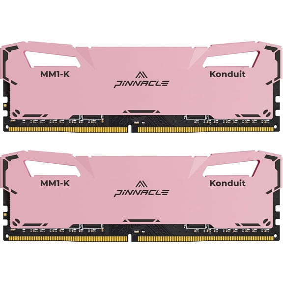 Timetec Pinnacle Konduit 16GB KIT(2x8GB) DDR4 3200MHz PC4-25600 CL16-18-18-38 XMP2.0 Overclocking 1.35V Compatible for AMD and Intel Desktop Gaming PC Memory Module RAM - Pink