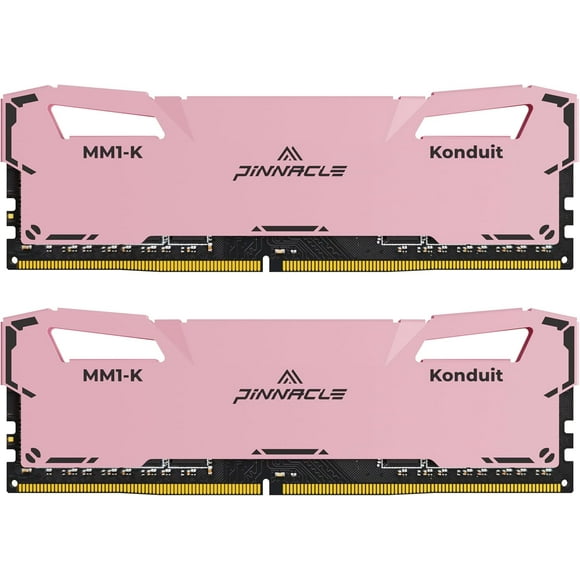 Timetec Pinnacle Konduit 16GB KIT(2x8GB) DDR4 3200MHz PC4-25600 CL16-18-18-38 XMP2.0 Overclocking 1.35V Compatible for AMD and Intel Desktop Gaming PC Memory Module RAM - Pink