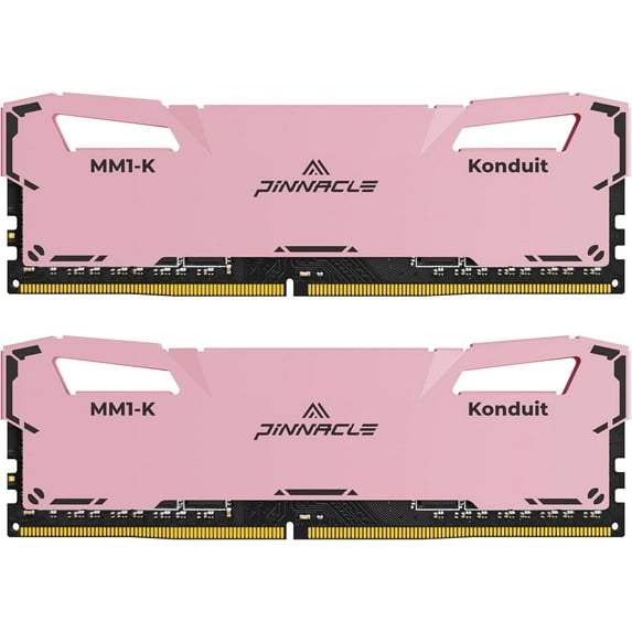 Timetec Pinnacle Konduit 32GB KIT(2x16GB) DDR4 3200MHz PC4-25600 CL16-18-18-38 XMP2.0 Overclocking 1.35V Compatible for AMD and Intel Desktop Gaming PC Memory Module RAM - Pink