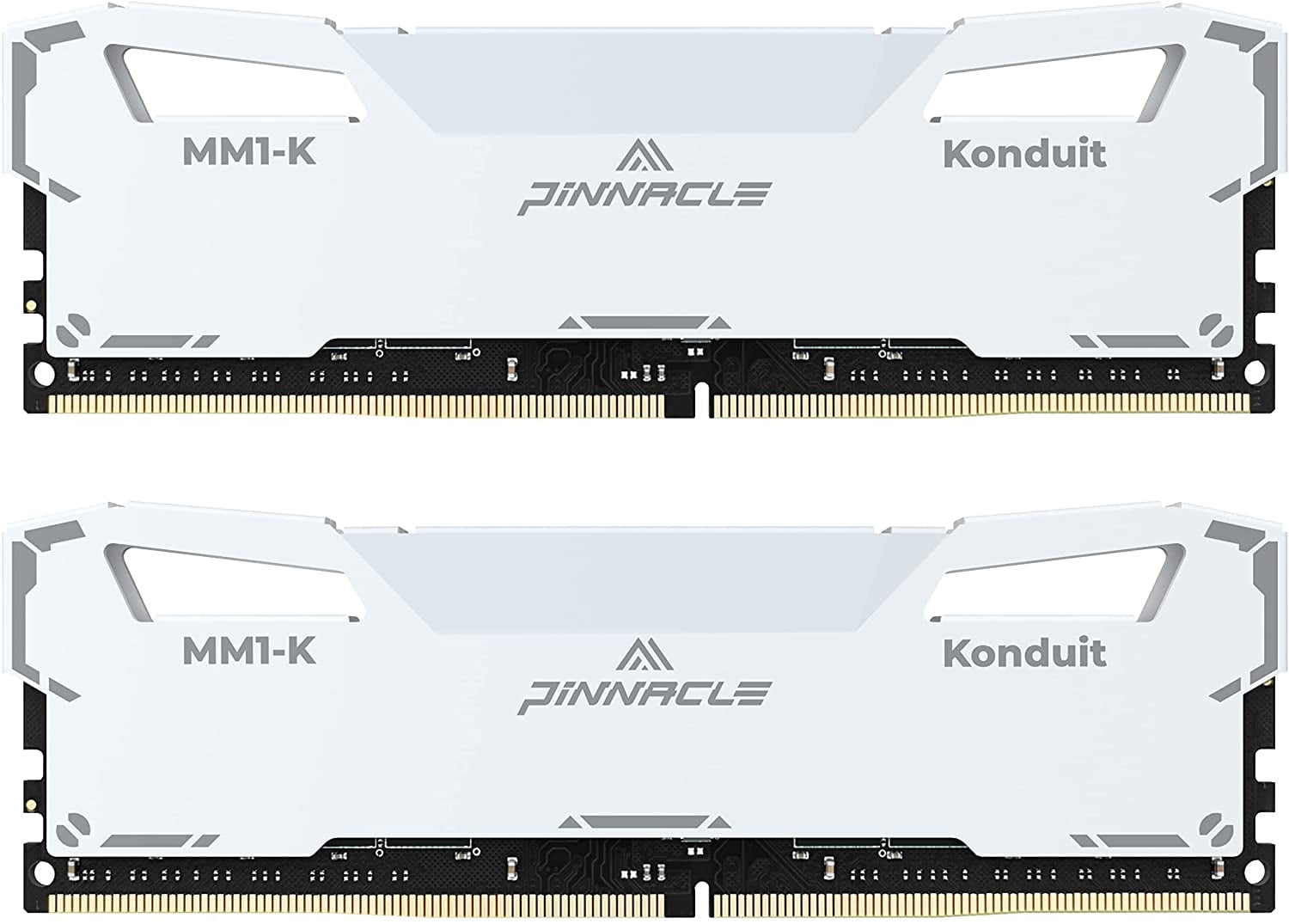 Timetec Pinnacle Konduit 32GB KIT(2x16GB) DDR4 3200MHz PC4-25600 CL16-20-20-40 XMP2.0 Overclocking 1.35V Dual Rank Compatible for AMD and Intel Desktop Gaming PC Memory Module - White