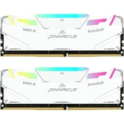 Timetec Pinnacle Konduit RGB 32GB KIT2x16GB DDR4 3200MHz PC4-25600 CL16-18-18-38 XMP2.0 Overclocking 1.35V Dual Rank Compatible for AMD and Intel Desktop Gaming PC Memory Module - White