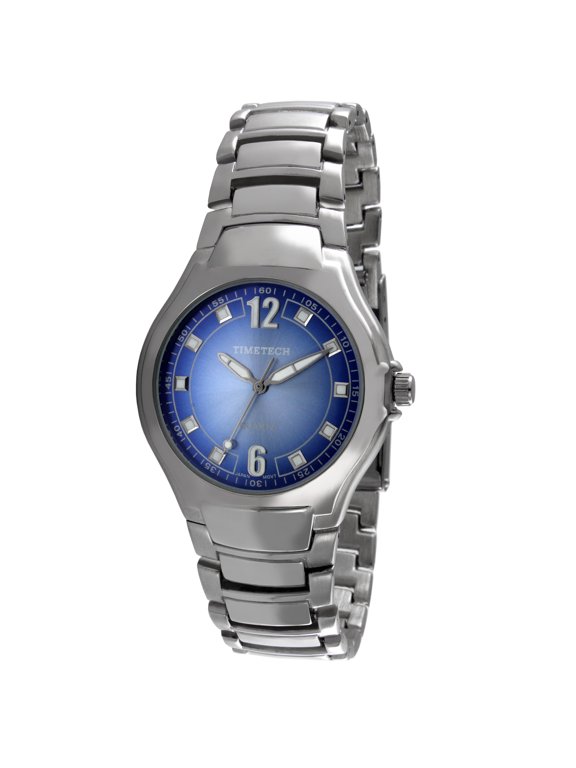 Men's 2802M Silver-tone Blue Dial Watch