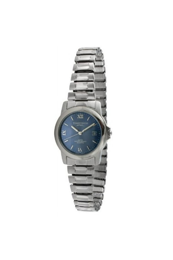 Timetech Steel 3606L Women's Steel Blue Dial Expansion Watch