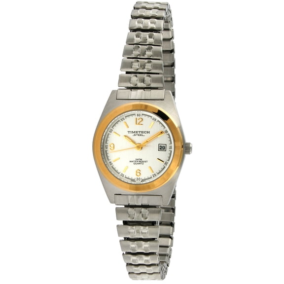 Timetech Steel Women's Two-Tone Expansion Watch