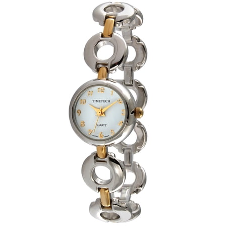 Timetech Womens 2696L Two-tone Circular Link Watch