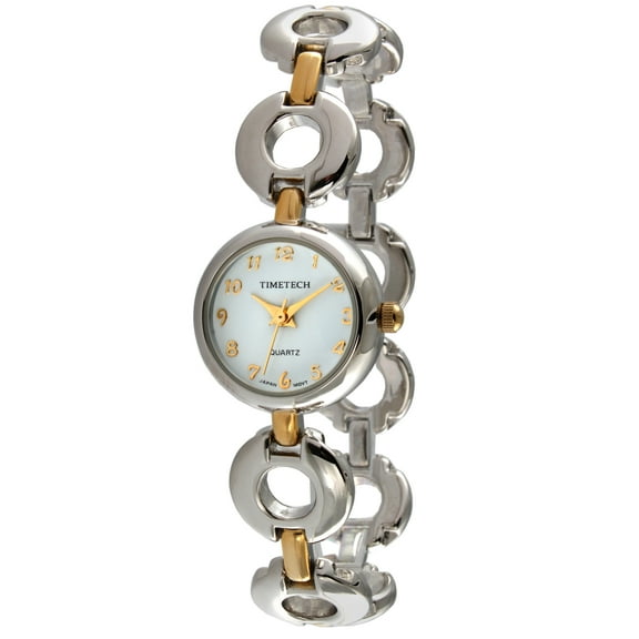 Timetech Womens 2696L Two-tone Circular Link Watch