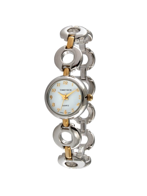 Womens 2696L Two-tone Circular Link Watch