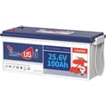 thumbnail image 1 of Timeusb 24V 100Ah LiFePO4 Battery, 2.56kWh Lithium Battery, Built-in 100A BMS, 10-Year Lifetime with Grade A LiFePO4 Cells, Perfect for RV, Camper, Home Energy Storage, Van, Off-Grid, etc, 1 of 8