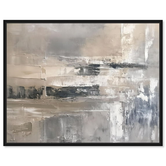 Timeworn Artistry II Canvas Print Abstract Art by Art Remedy, Black Frame, 30 x 24