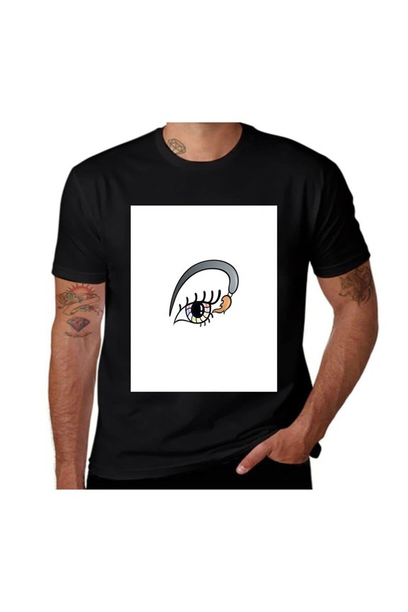 Timeworn Typography L-Letter L-Multicolor- Casual Streetwea Everyday Tshirt Comfortable Wear tee shirt