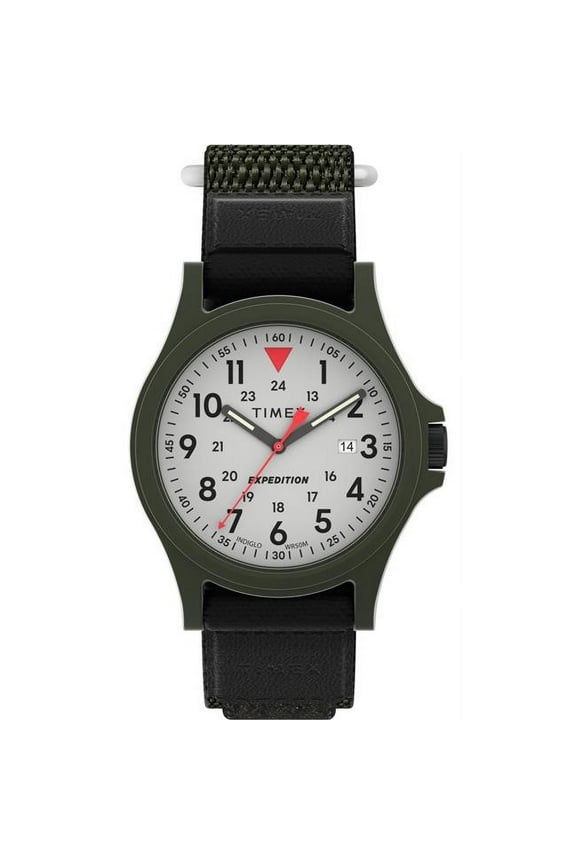 40 mm Mens Expedition Acadia Watch - Black Fastwrap Gray Dial Black Case