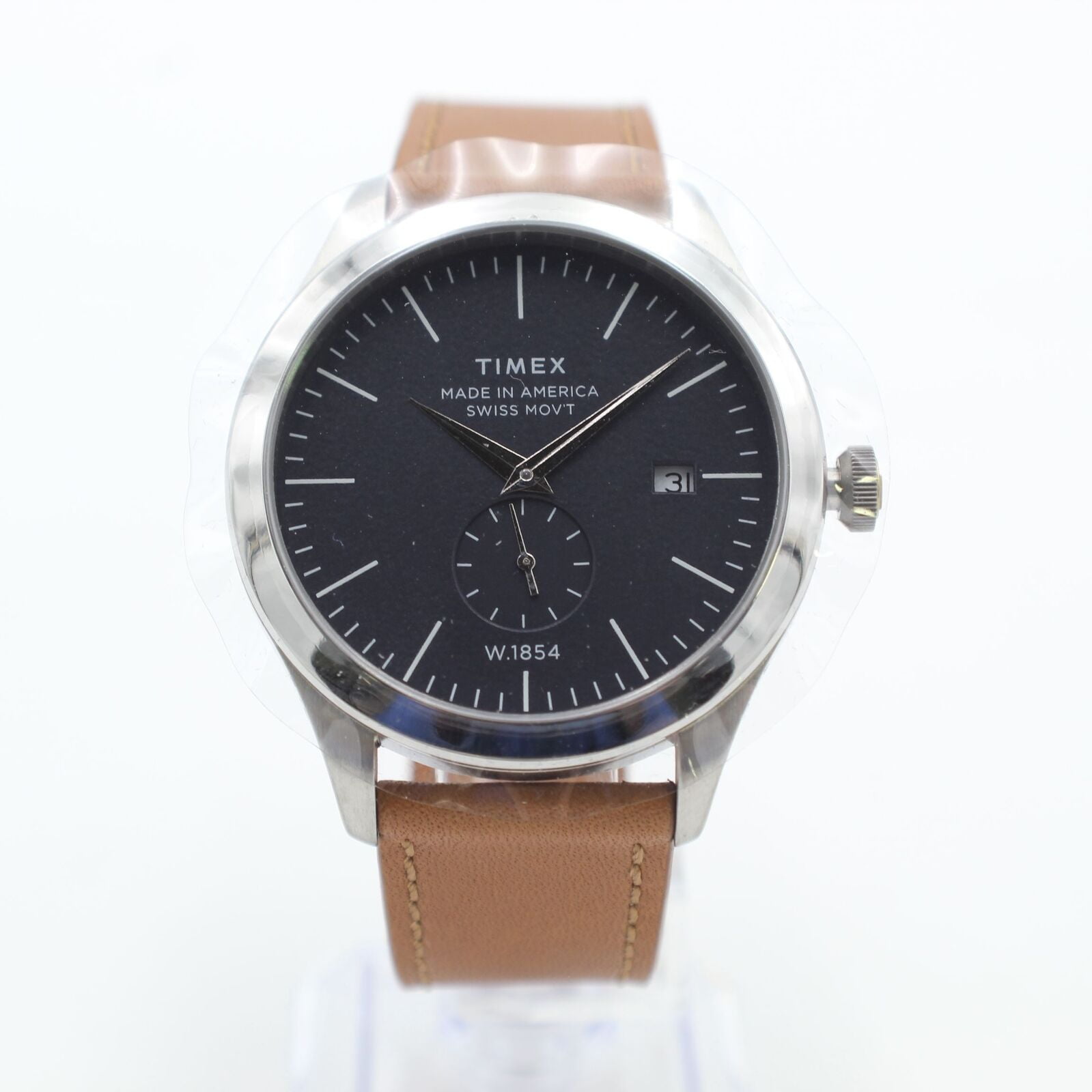 time+, Timex Men's Stainless Steel Quartz Watch, Blue, 41mm
