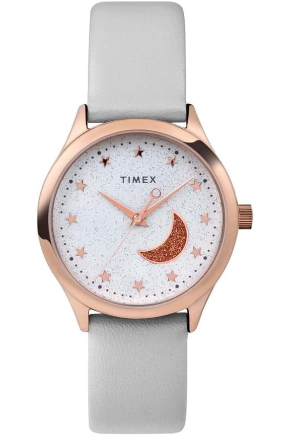 Celestial 32mm Leather Strap Ladies Watch