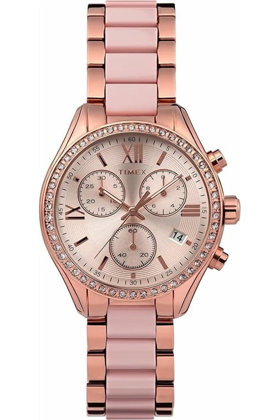 Chronograph Quartz Crystal Ladies Watch