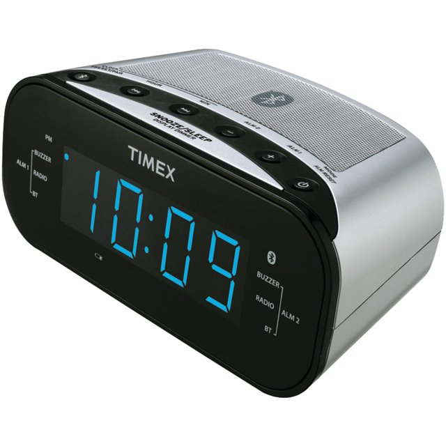Timex Desktop Clock Radio 2 x Alarm FM, AM Manual Wakeup Timer
