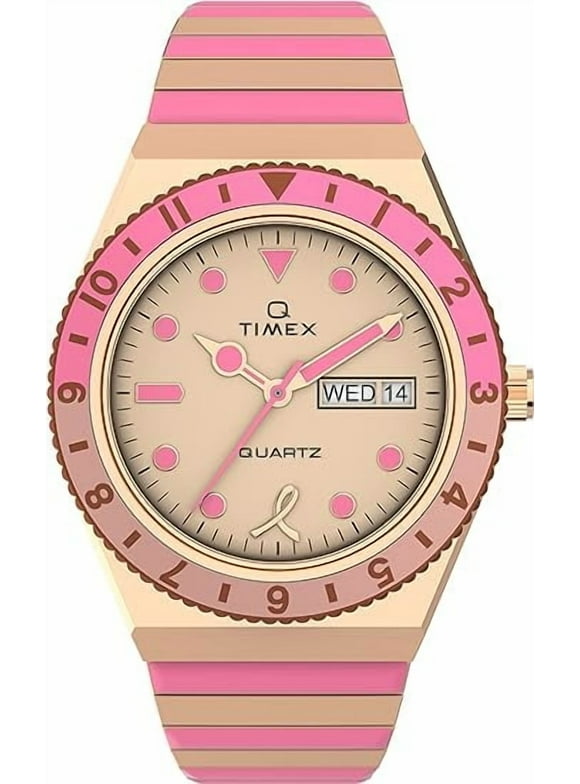 TW2V52700 Women's Q x BCRF TT Pink, Rose Gold Bracelet Watch