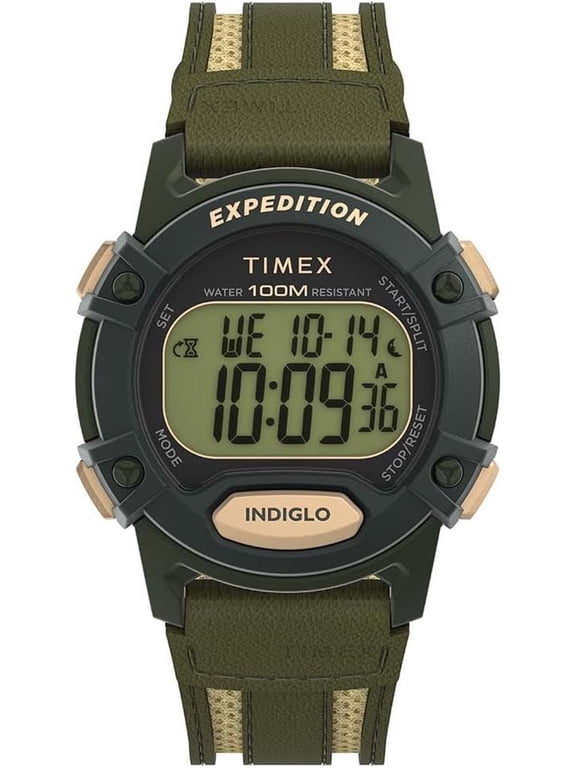 Expedition CAT 5 Digital Green Mens Watch