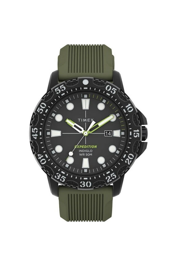 Expedition Gallatin - Green Dial & Green Silicone Strap