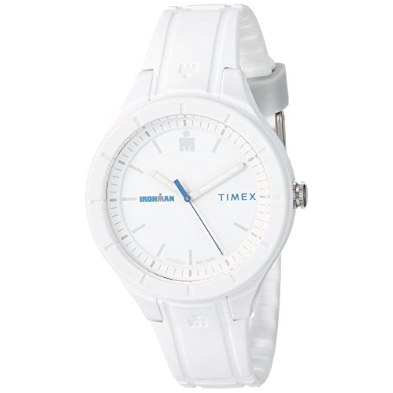 Timex Ironman Essential Urban 38mm White/Blue Watch, Silicone Strap