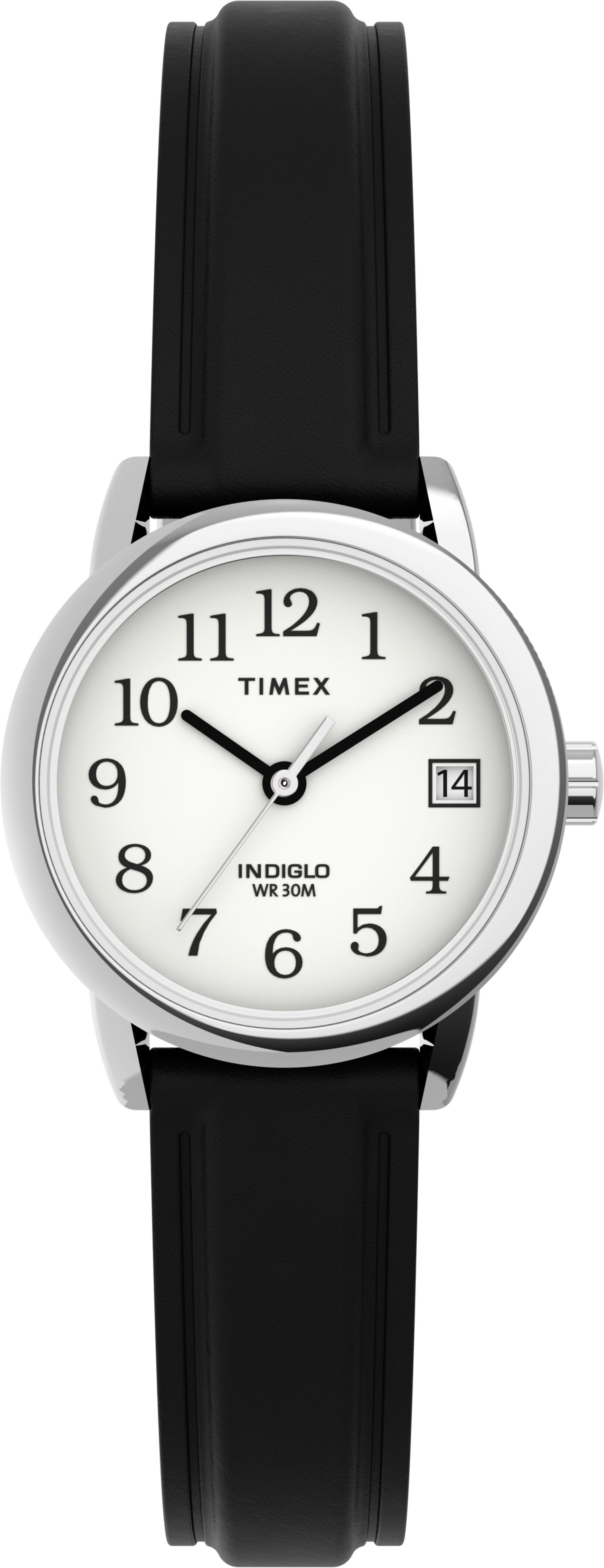 Timex Ladies' Dress Black Leather Strap