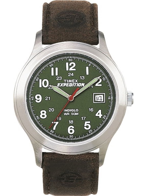 M905PH Expedition Watch Indiglo WR 50M Black Leather