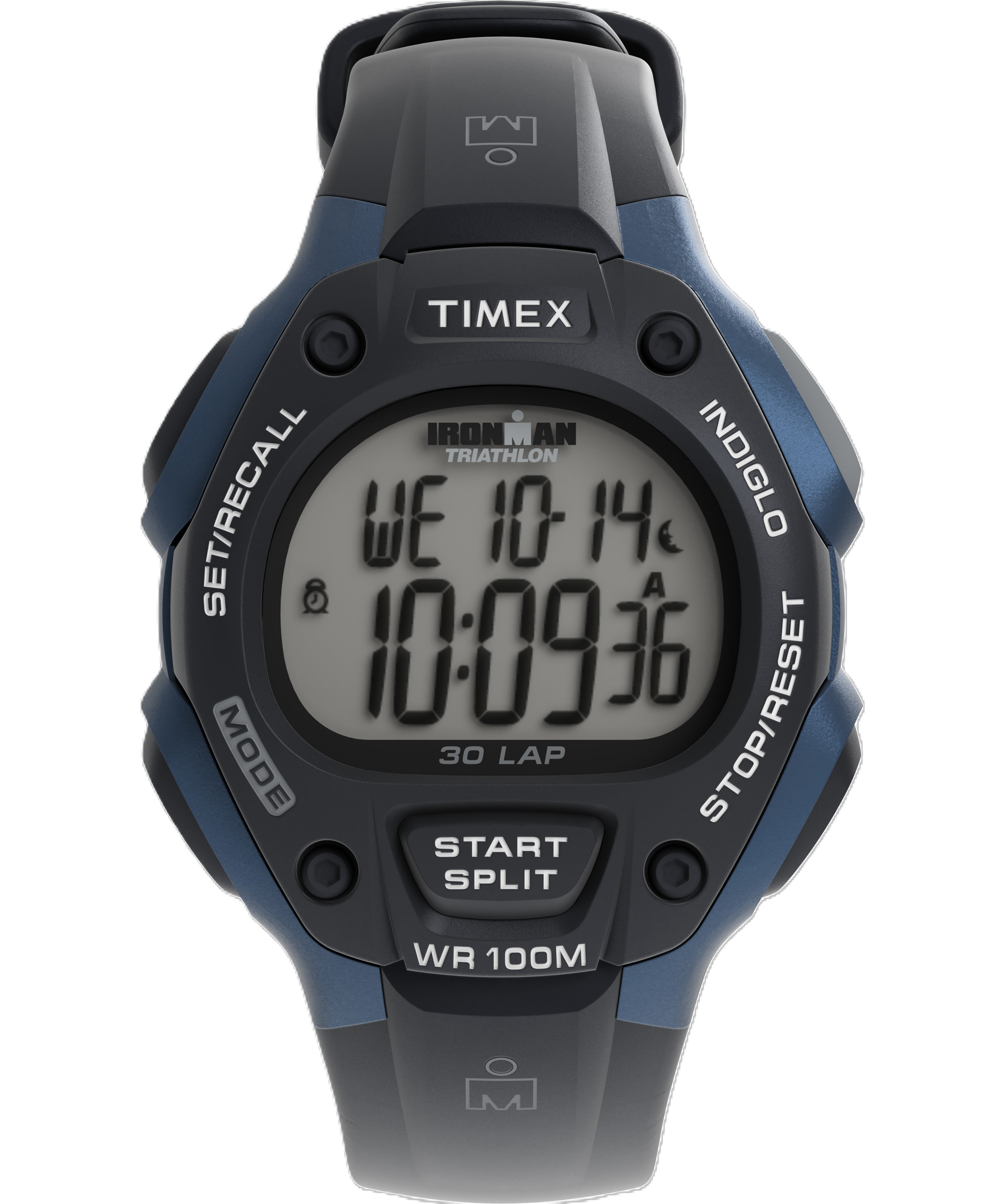 Timex Male 3.02" Plastic 30-Lap Watch, Blue, (T5H591WX)