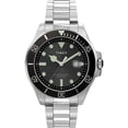 thumbnail image 1 of Timex Men's 44mm Stainless Steel Bracelet Wristwatch, Black & Silver, [TW2U41800], 1 of 1