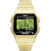 Timex Men's Classic Digital Gold-Tone 34mm Casual Watch, Expansion Band