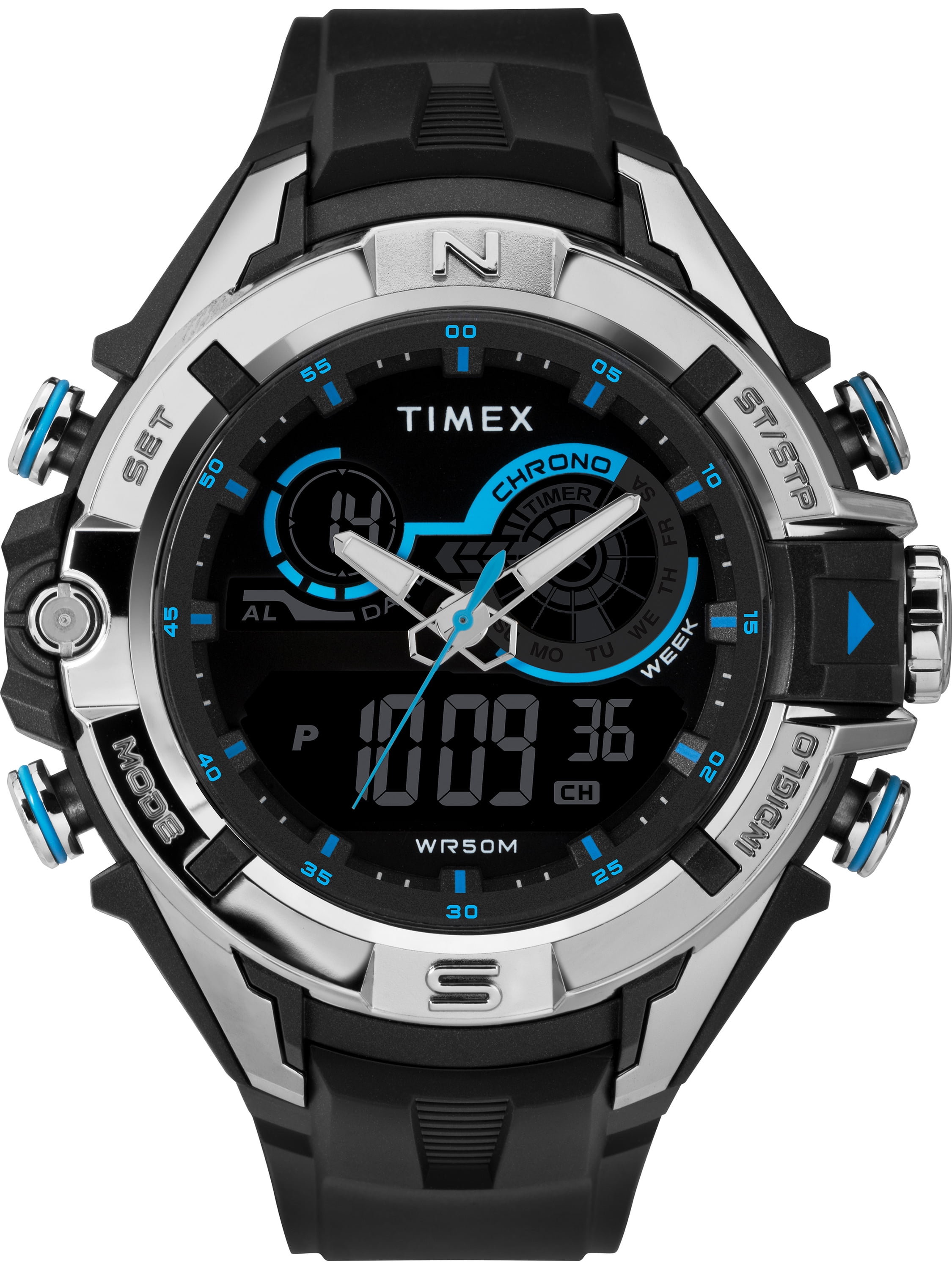 Timex men's guard dgtl bold combo resin strap best sale watch