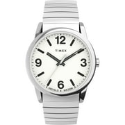 Timex Mens Easy Reader Bold 38mm Perfect Fit Watch Two-Tone Case White Dial with Two-Tone Expansion Band