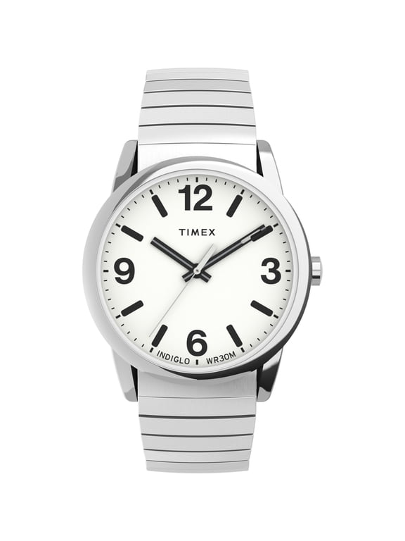 Men's Easy Reader Bold 38mm Perfect Fit Watch Two-Tone Case White Dial with Two-Tone Expansion Band