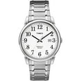 thumbnail image 1 of Timex Men's Easy Reader Date Silver/White 38mm Casual Watch, Tapered Expansion Band, 1 of 3