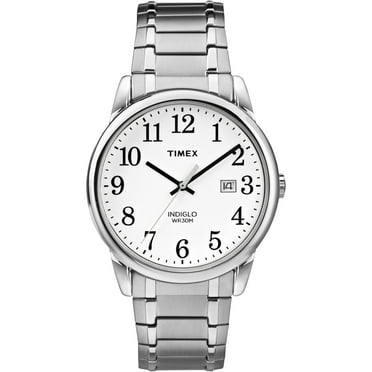 Timex Men's Highland Street Silver/Blue 39mm Casual Watch, Expansion ...