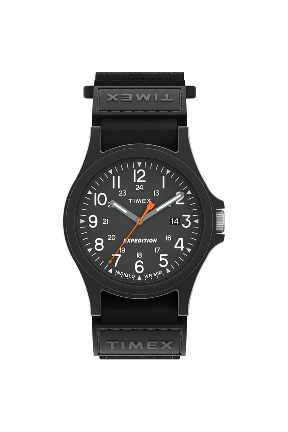 Men's Expedition Acadia 40mm Watch Black Case & Dial with Black Fast Wrap Strap